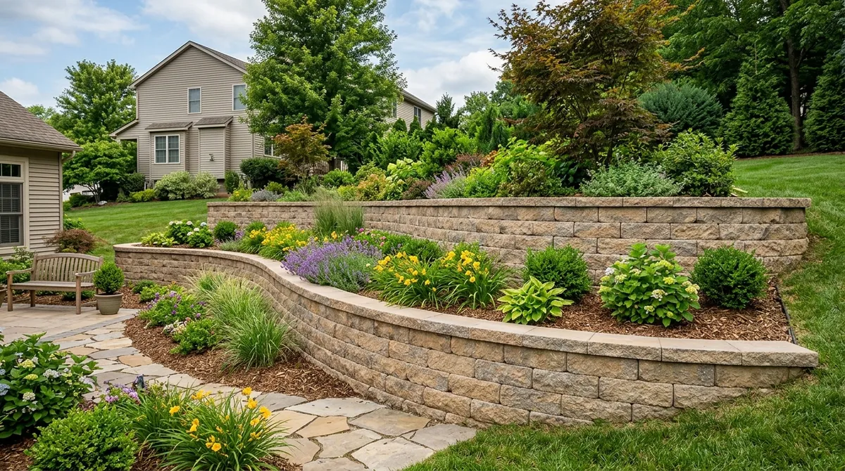 segmental retaining wall installation