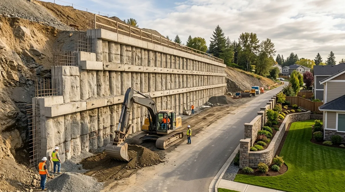 industrial retaining wall contractors