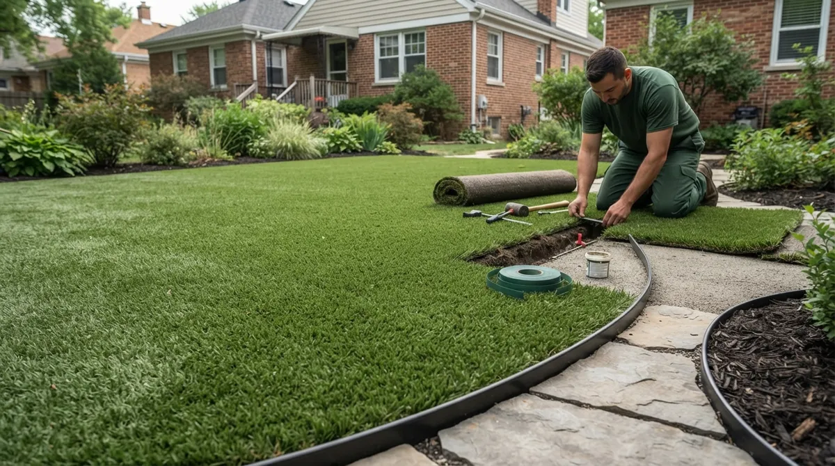 fake lawn cost
