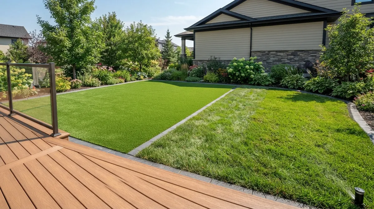 imitation grass lawns cost