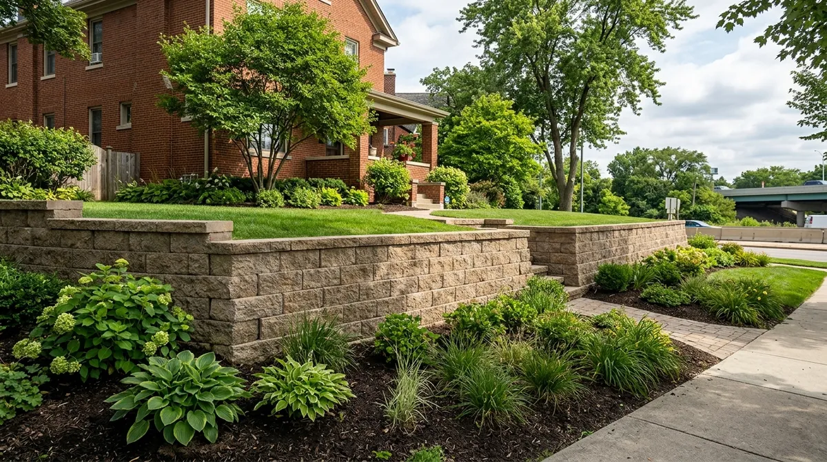 highway retaining wall contractors Chicago