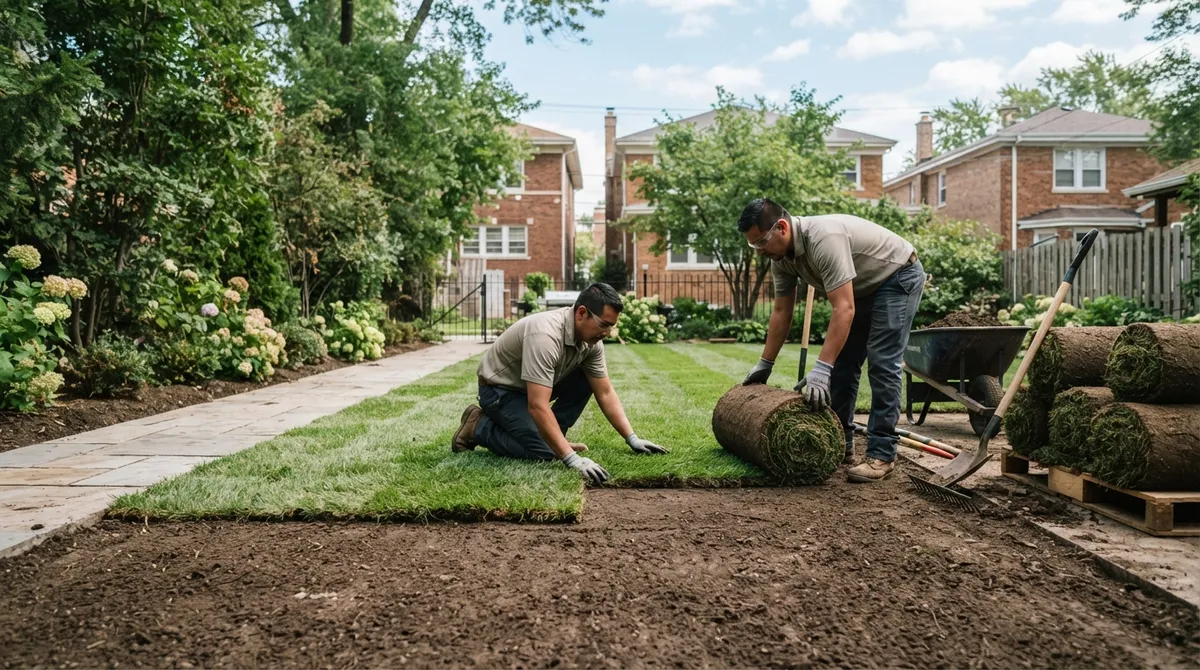 grass installation