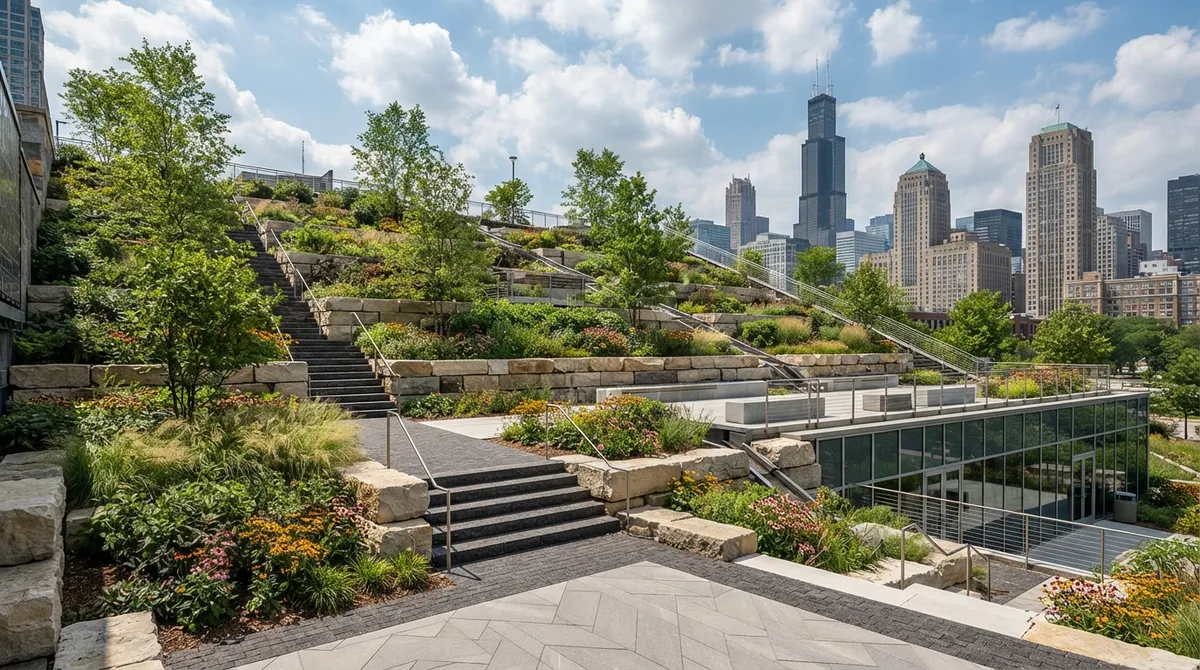 commercial property terracing Chicago