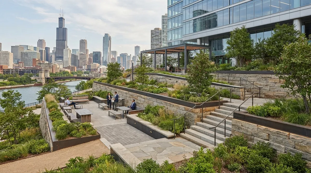 commercial property terracing Chicago