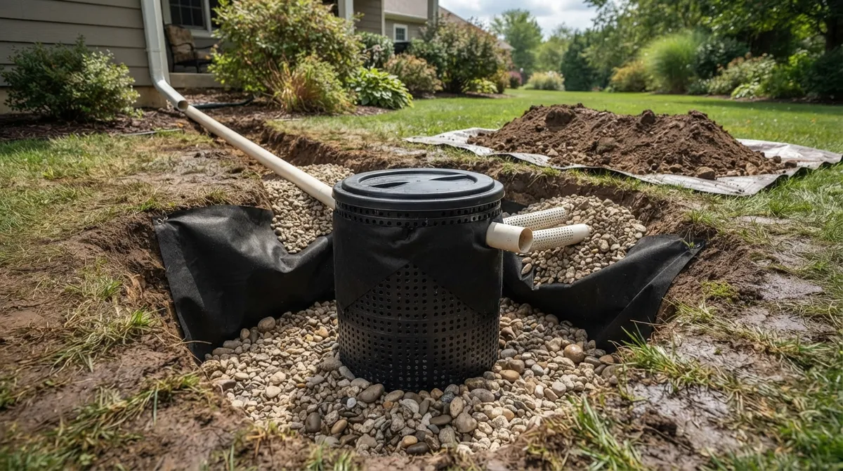 dry well installation