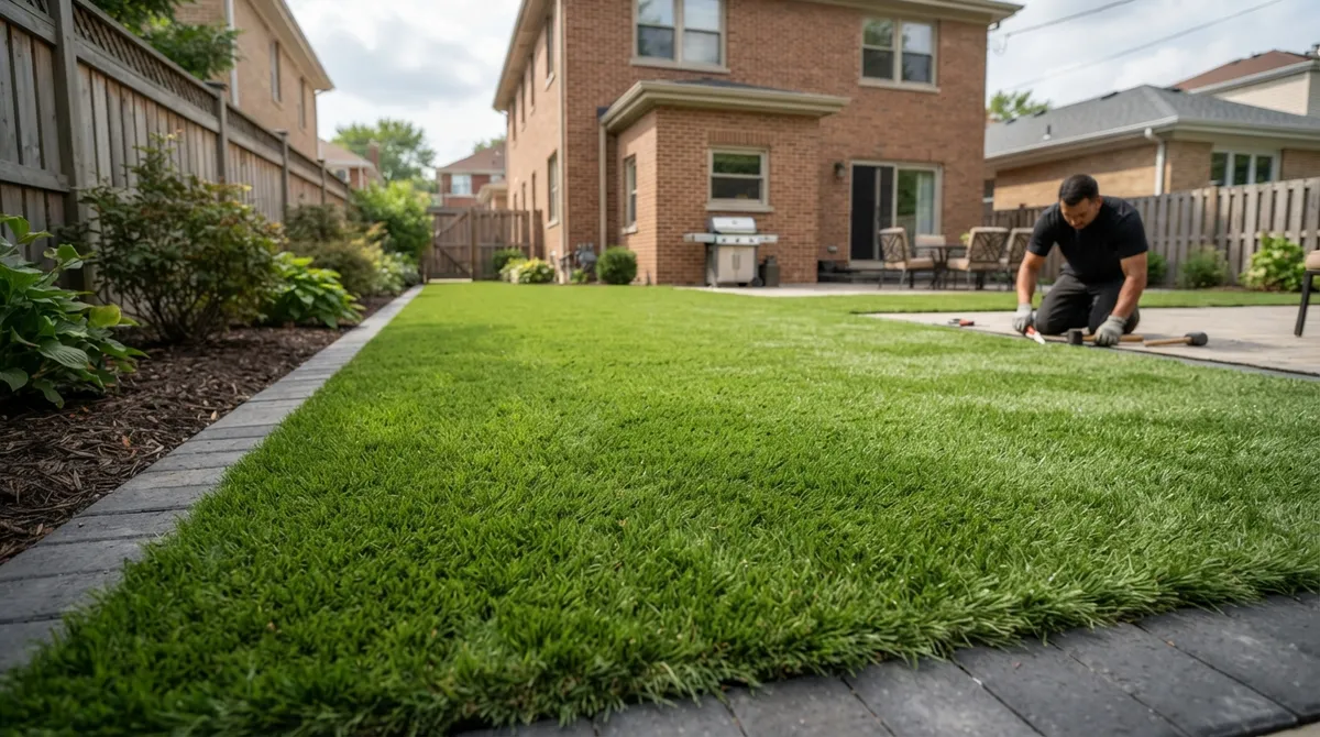 fake lawn installation cost