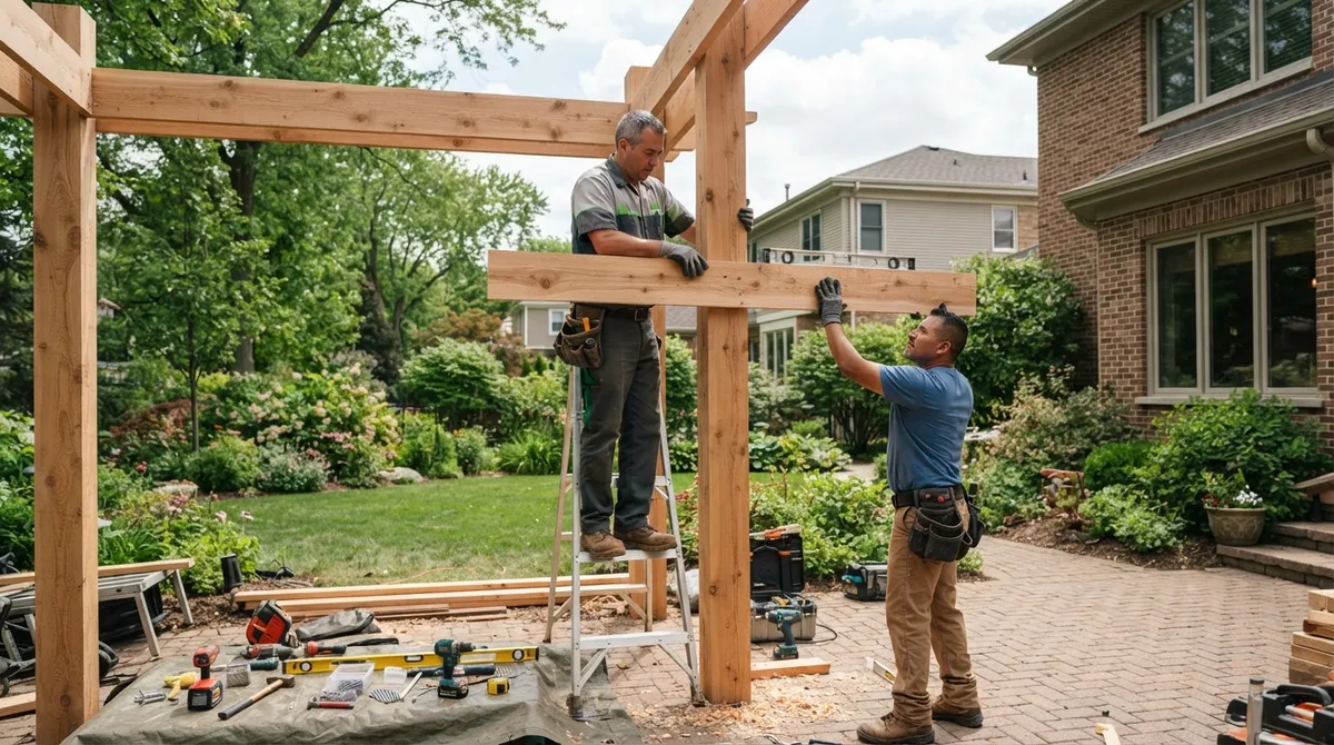 pergola installation