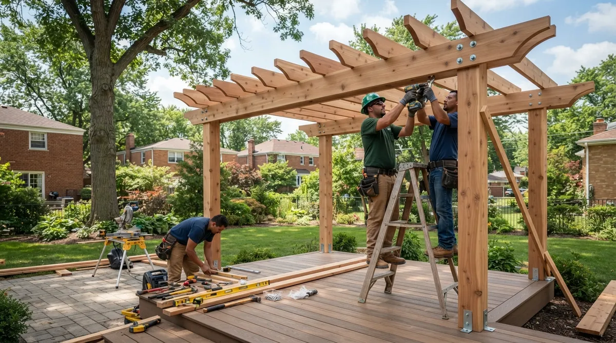 pergola installation