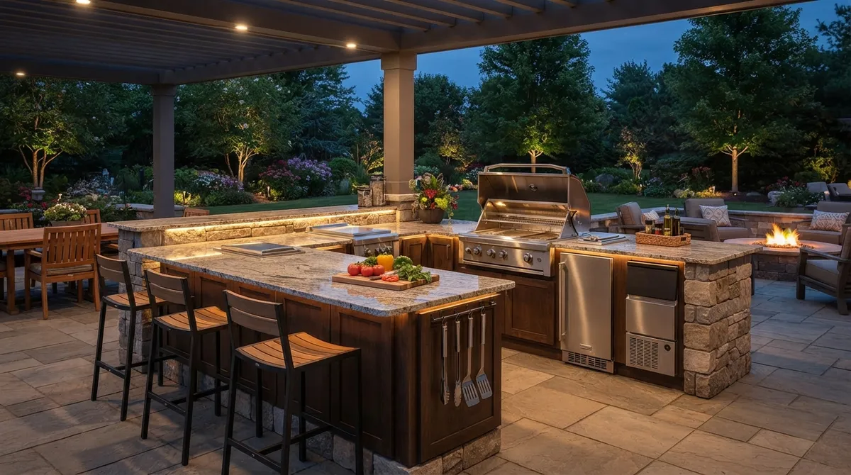 outdoor kitchen