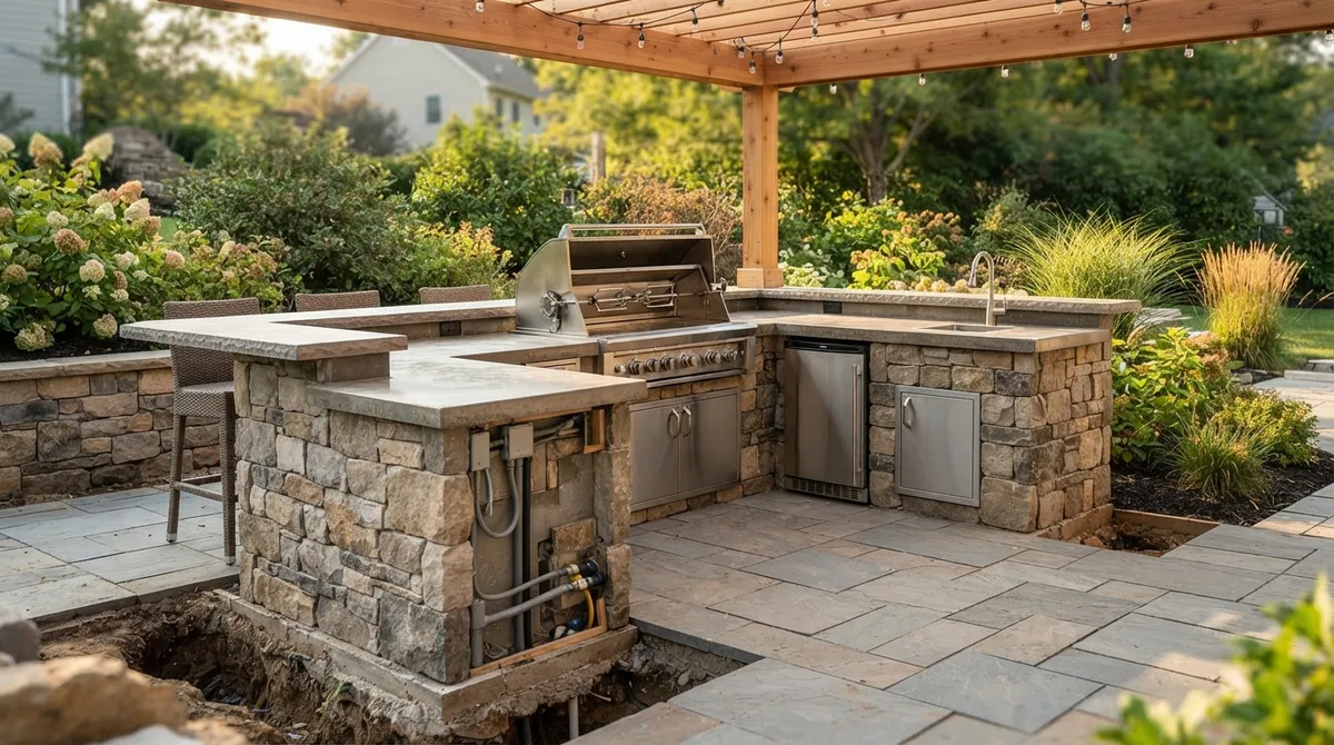 outdoor kitchen