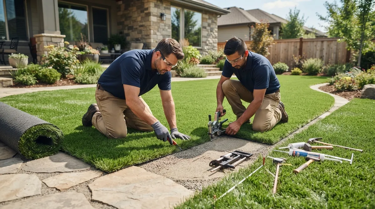 synthetic lawn installation cost