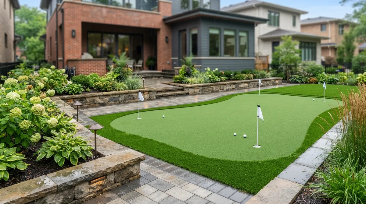 Why Do Chicago Homeowners Install Putting Green Backyard?