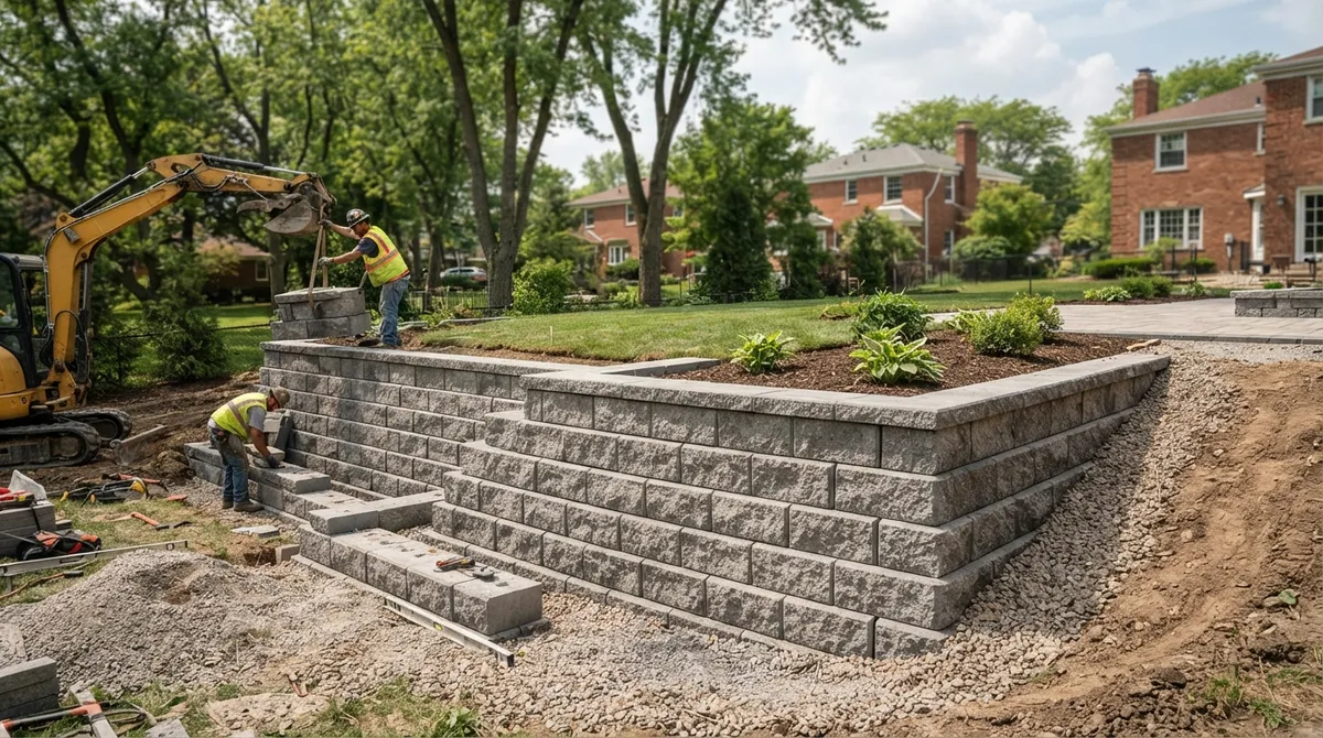 precast modular block walls Chicago
