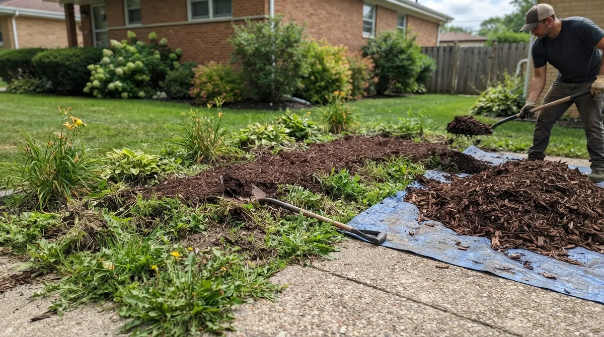 mulch installation