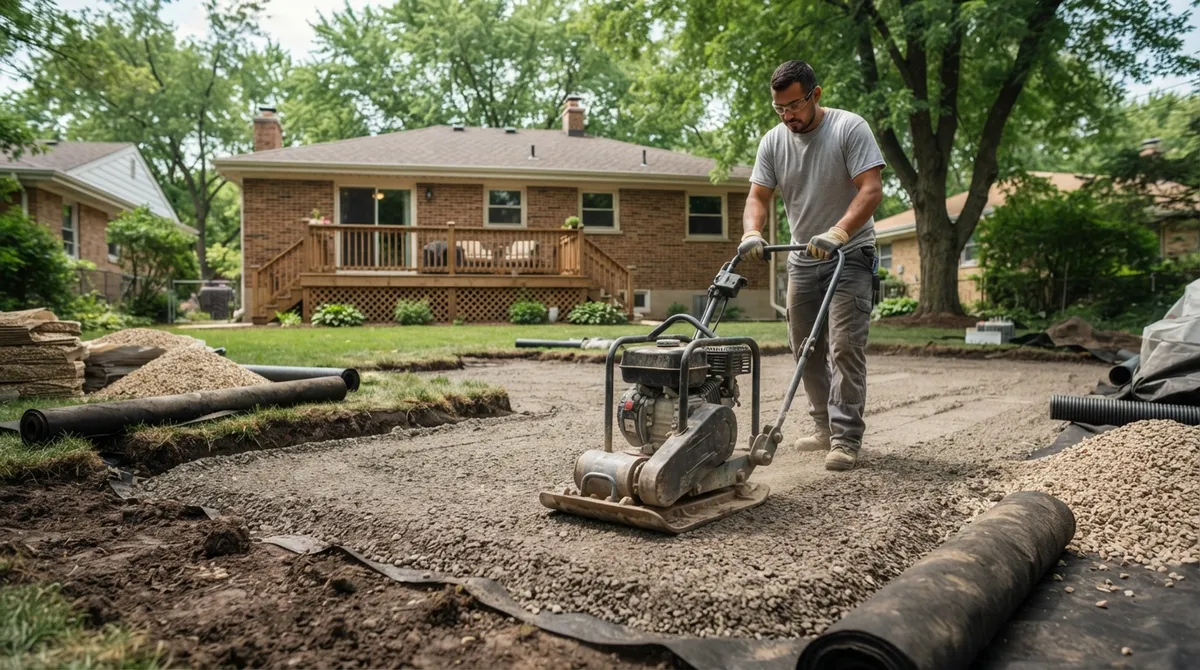 synthetic lawn installation