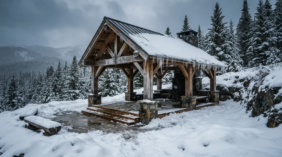 pavilion materials for cold climates