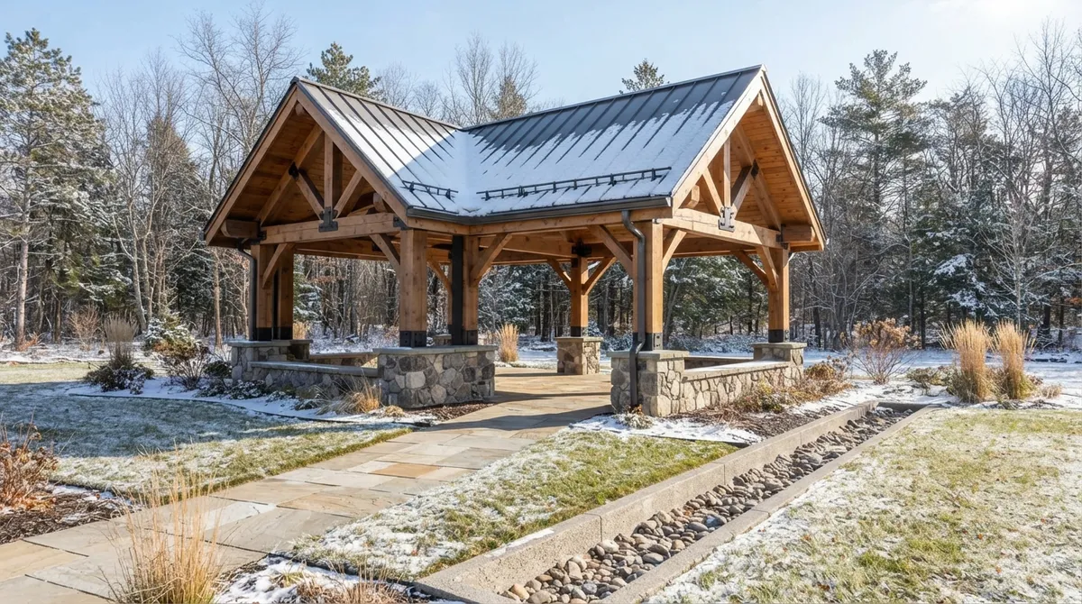 Which Pavilion Materials Handle Cold Climates Best?