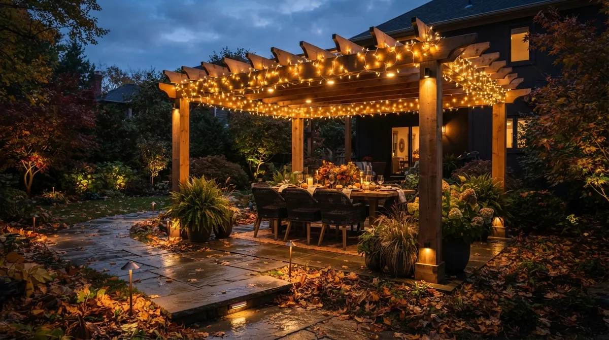 7 Pergola Lighting Ideas for Shorter Autumn Days (2026)