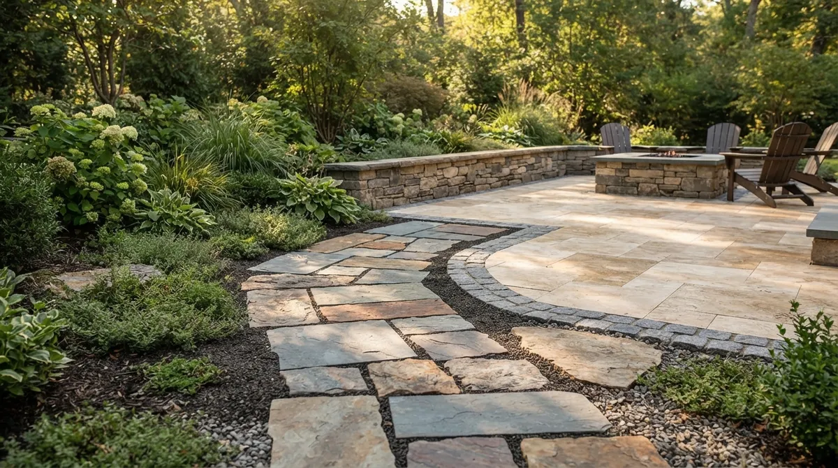 pavers and stone