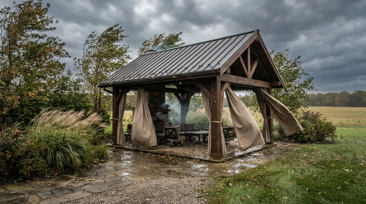 pavilion design for windy yards