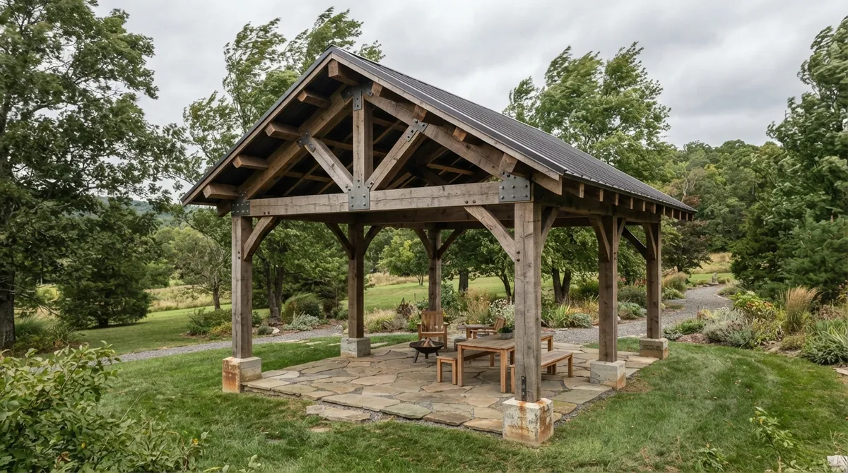 How Do You Design a Pavilion for a Windy Yard?